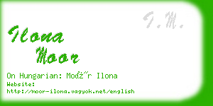 ilona moor business card